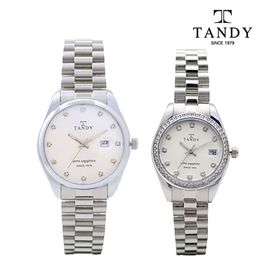 [TANDY] Sapphire Metal Watch TS-302 – Semi Sapphire Glass, Simple & Sophisticated Design, Perfect Couple Watch for Men & Women